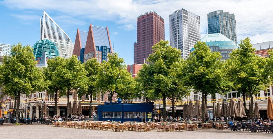 Den Haag bedrijfsuitje stad terras
