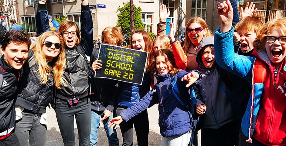 Scholieren digitaal uitje Den Haag
