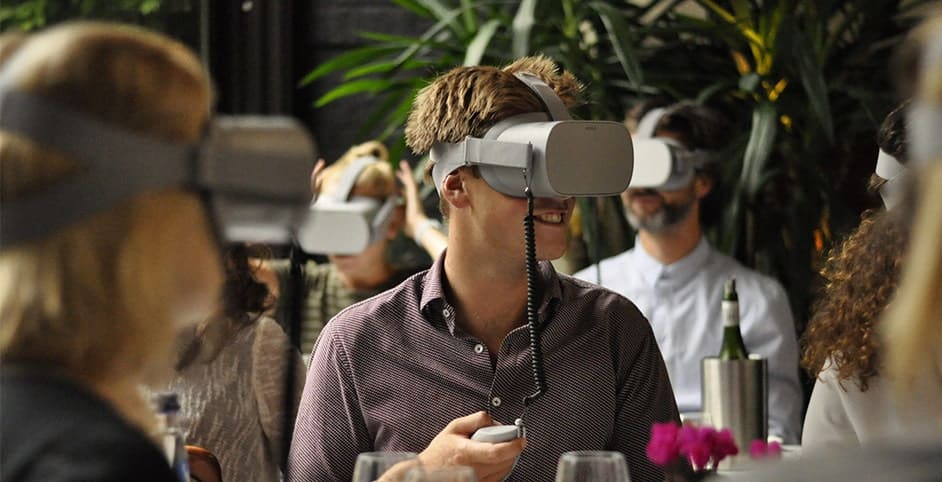 Virtual reality bedrijfsuitje diner Den Haag